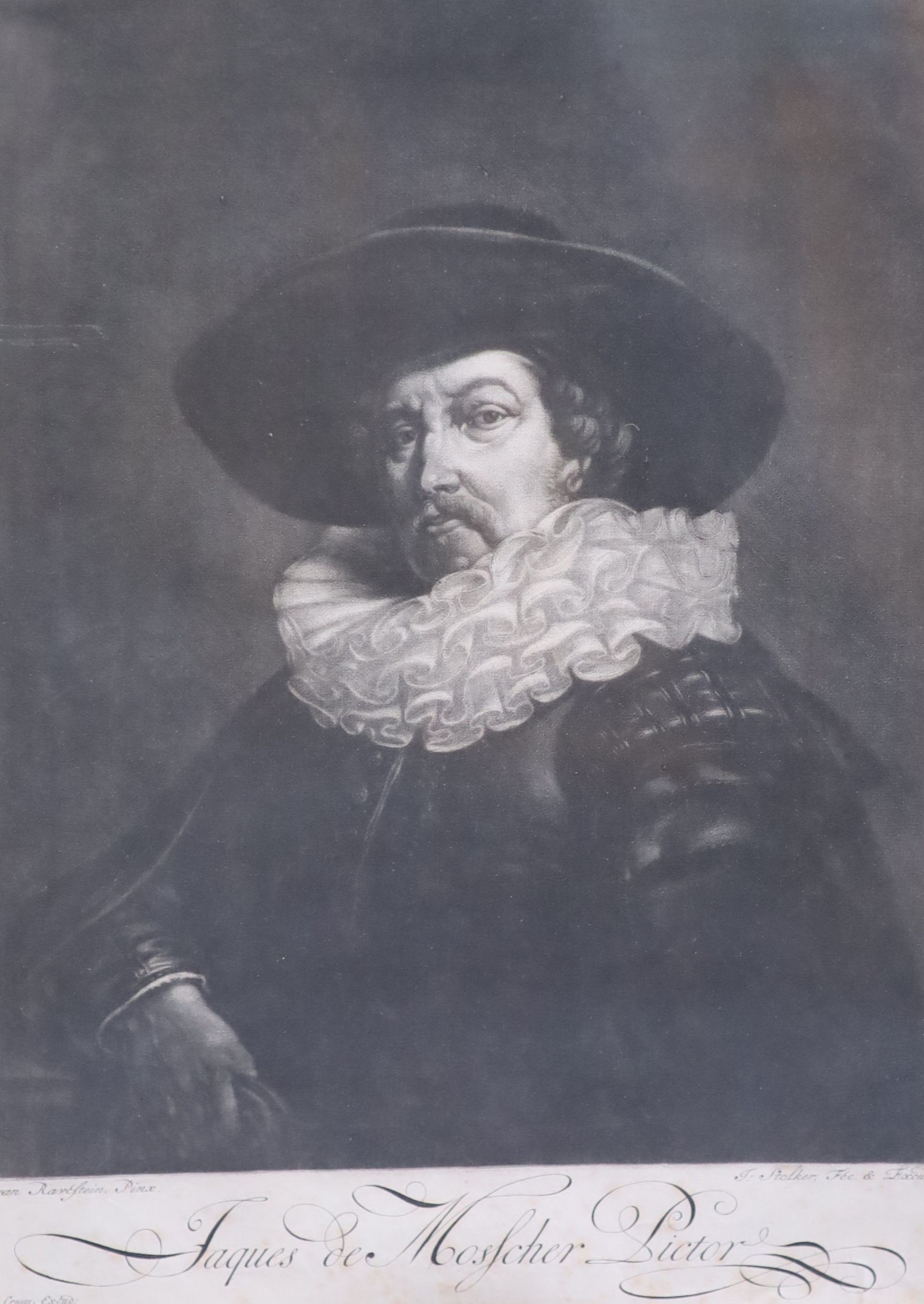 After Robert Nanteuil, Portraits of noblemen, Copper engravings (16), Largest 51 x 37cm.